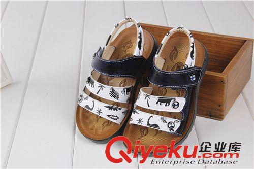 品牌男童鞋 2015夏季新款男童涼鞋兒童鞋 韓版品牌沙灘童涼鞋 聚氨酯底zp原始圖片3