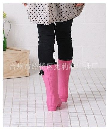 時(shí)尚雨鞋雨靴 供應(yīng)時(shí)尚雨鞋PVC雨靴套鞋 高筒馬靴 果凍色女士雨靴出口韓國原始圖片3
