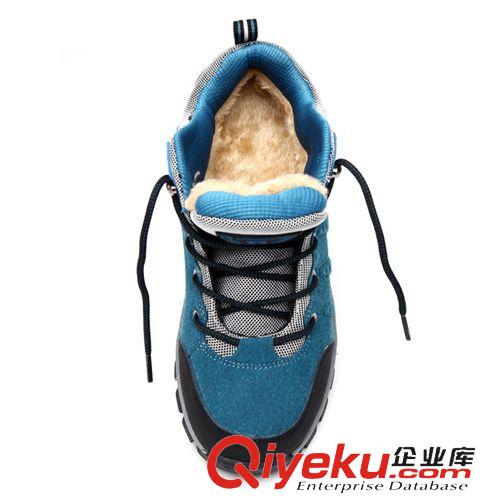 戶外登山鞋 【不脫膠】秋冬新款加棉男女情侶戶外登山高幫鞋防滑保暖徒步鞋