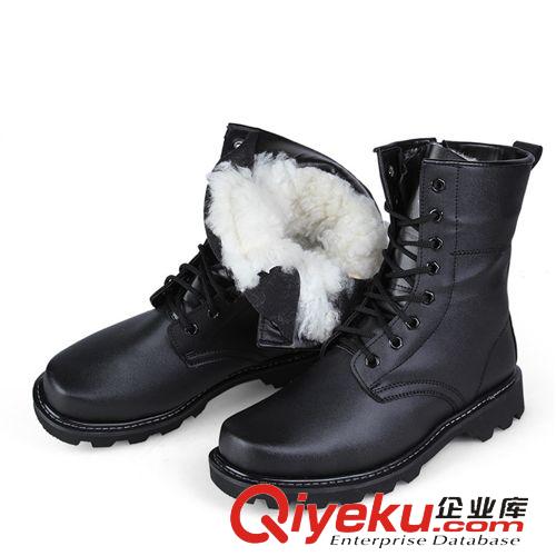 秋冬靴子 zpzp羊毛軍靴男特種兵作戰(zhàn)靴工裝男靴子戶外雪地靴 鋼頭鋼底