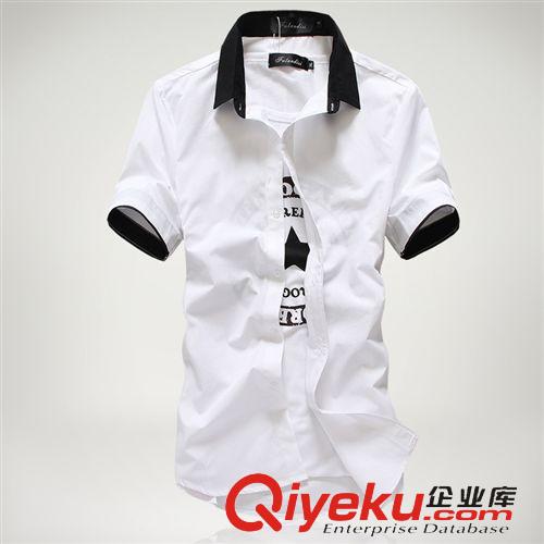 2014年05月16號(hào) 夏裝五波熱賣純色簡約棉麻時(shí)尚男式休閑透氣百搭立領(lǐng)短袖襯衫
