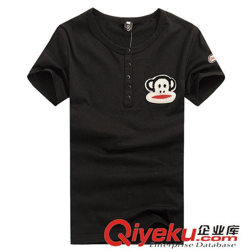 2014年05月16號 夏裝五波爆款全棉拉架條紋繡花圓領短袖T恤 甜蜜情侶tee原始圖片2
