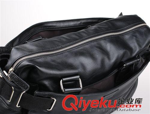 男士配件 B02713  新款箱包 原版正品韓版男包 荔枝紋加厚PU單肩包批發(fā)原始圖片3