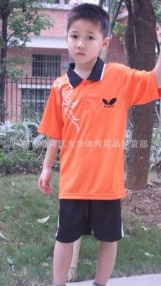 Butterfly蝴蝶運動服 供應兒童乒乓球運動服原始圖片2