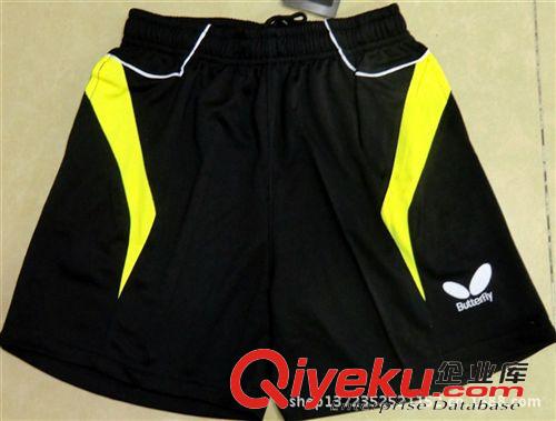 Butterfly蝴蝶運動服 蝴蝶乒乓球運動短褲原始圖片3