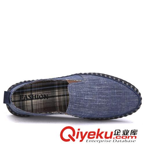 2015年男士休閑皮鞋 AH英倫時(shí)尚潮鞋透氣帆布鞋手工縫制男鞋1018實(shí)體批發(fā)原始圖片3