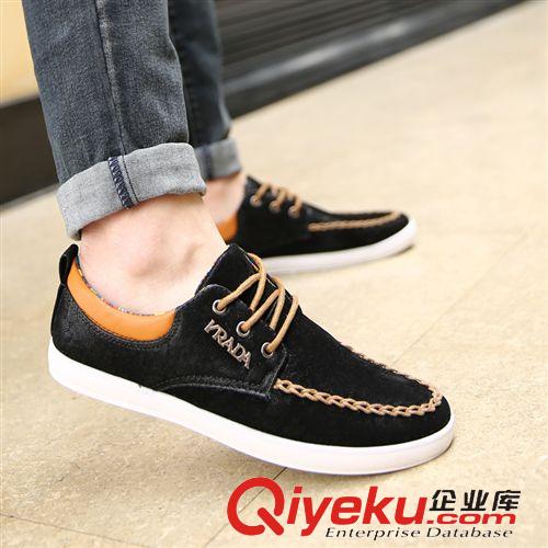 男鞋二區(qū) H都市時(shí)尚男鞋 英倫風(fēng)反絨皮男鞋 潮流系帶男鞋 時(shí)尚百搭休閑男鞋原始圖片2