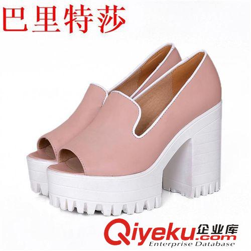 仿皮涼鞋 婚鞋金色高跟女鞋魚嘴涼鞋 演出魚嘴鞋涼鞋高跟走秀女鞋 涼鞋女