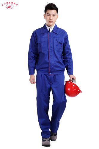 秋冬制服系列 批發(fā)工作服勞保服工程服長袖滌棉細斜紋工裝 秋冬裝熱批 廠家直銷原始圖片2