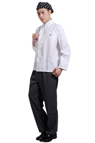 秋冬制服系列 酒店飯店廚房餐飲長袖廚師服 武漢廠家長期供應 大量現貨支持訂購