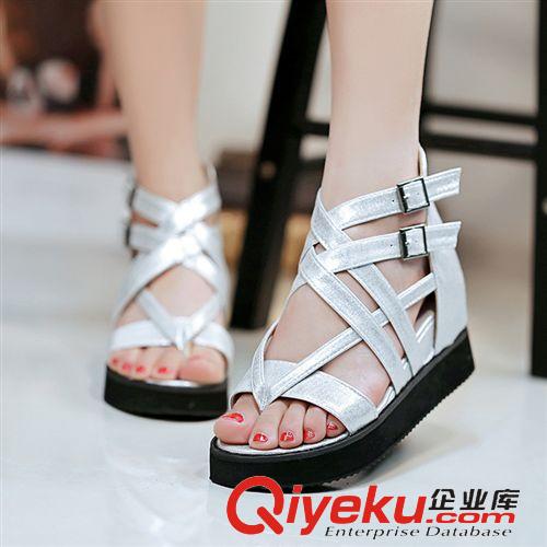 15年五月{dy}波新品 女士涼鞋女夏季新款米亞涼鞋羅馬涼鞋時尚小坡跟女鞋批