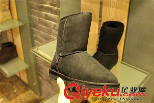 皮毛一體雪地靴 批發 皮毛一體雪地靴 正品 女靴子 5825中筒靴子 雪地棉牛筋底原始圖片3