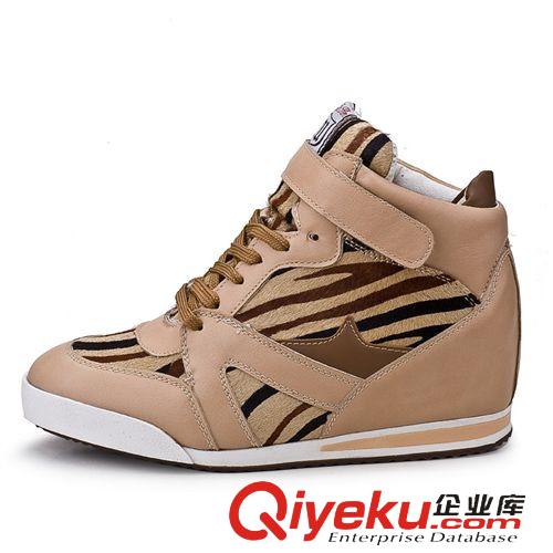 2014秋冬{zx1}款 2014秋季新品韓版內增高坡跟運動休閑女高幫鞋子潮一件代發原始圖片3