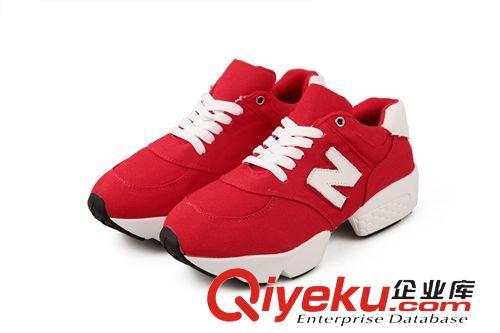 2014秋冬{zx1}款 2014秋冬新款韓版馬蹄厚底帆布休閑潮鞋女鞋單鞋一件代發原始圖片3