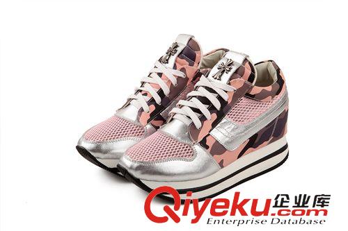 2014秋冬{zx1}款 2014韓版迷彩內增高休閑鞋高幫鞋單鞋女鞋子 混批 一件代發原始圖片3