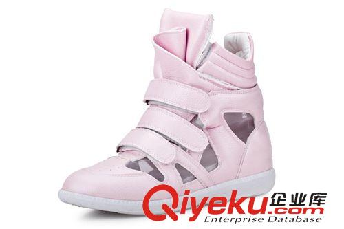 5月新款 混批 2014夏季新款純色透氣網(wǎng)紗厚底低幫休閑鞋運動鞋女鞋原始圖片2