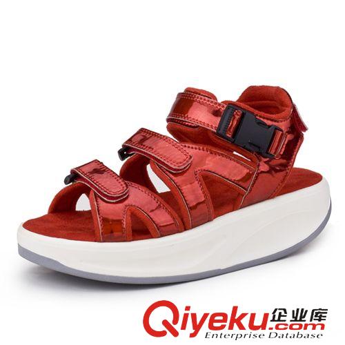 2014年夏款涼鞋拖鞋 2014夏季新品 香港街頭潮鞋鐳射銀搖搖鞋沙灘鞋涼鞋女鞋子原始圖片3