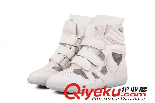 2014新款高幫鞋 夏季新品 劉嘉玲同款鏤空透氣內(nèi)增高高幫休閑鞋女鞋混批 一件代發(fā)原始圖片2