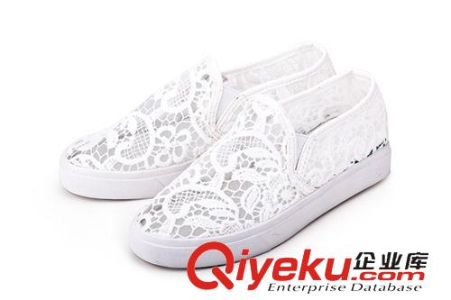 爆款樂福鞋 混批2014夏季新品韓版甜美蕾絲樂福鞋休閑鞋單鞋女鞋子一件代發原始圖片2