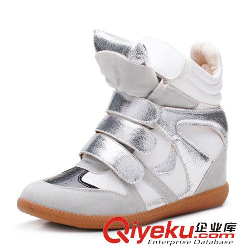 劉嘉玲同款 混批秋冬爆款 劉嘉玲同款拼色內(nèi)增高休閑鞋運(yùn)動鞋高幫鞋女鞋子原始圖片2