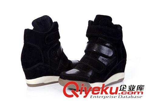 潮鞋高幫鞋/運動鞋/休閑鞋 2013冬季新款zp魔術貼內(nèi)增高休閑鞋女鞋混批原始圖片3