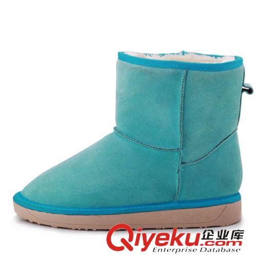 雪地靴 冬季新款彩色底拼色zp雪地靴撞色低筒短靴糖果色女靴子混批原始圖片3