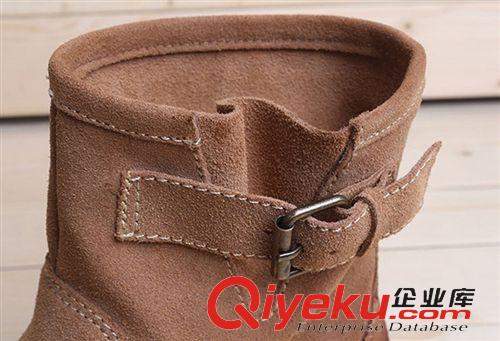 靴子 13外貿(mào)秋冬新品 歐美時尚dpzp低跟套腳趴趴裸靴女短靴 批發(fā)原始圖片2
