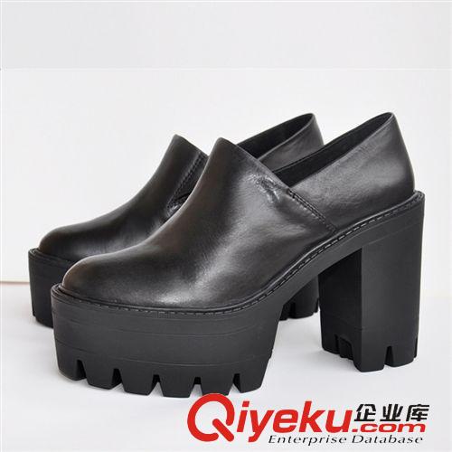 密鞋 2014秋款歐美外貿(mào)原單尖頭坡跟軟面舒適鞋子 小辣椒流蘇單鞋女鞋