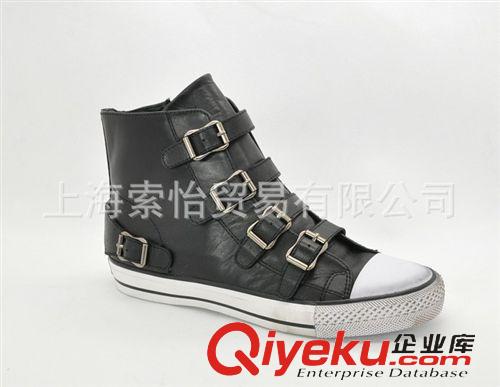*SH專區 批發歐洲站經典平底休閑鞋情侶款真皮女鞋高幫運動舒適鞋子基本款原始圖片3