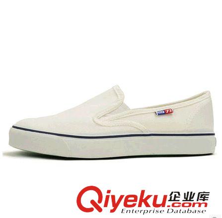 回力鞋 上海zp回力鞋工作鞋帆布鞋一腳蹬懶人鞋甲板鞋藍(lán)色白色WJ-3原始圖片2
