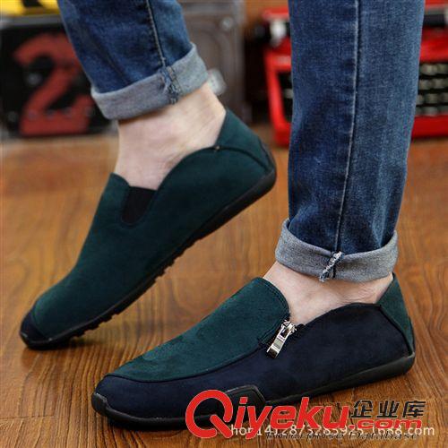 低價(jià)熱賣產(chǎn)品 2015男士新款豆豆男鞋懶人駕車鞋反絨皮時(shí)尚潮流英倫休閑男鞋批發(fā)原始圖片3