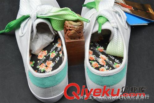 ADIDAS阿迪達斯 現化批發范冰冰代言同款玫瑰花瓣韓版蝴蝶結帆布鞋白色B34807原始圖片2
