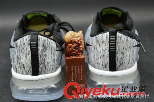 NIKE耐克 現(xiàn)化批發(fā)MAX2015 全掌氣墊飛線針織男跑鞋黑白奧利奧620469-102原始圖片2