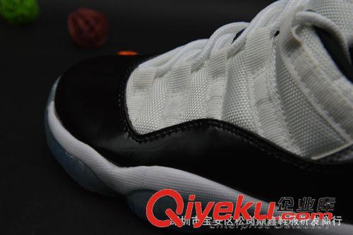 籃球鞋 現貨批發喬運動鞋AJ11 Concord Low 黑白 528895-153經典籃球鞋