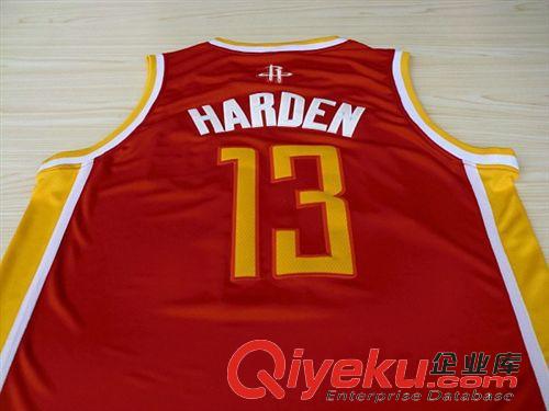 NBA經(jīng)典球衣 現(xiàn)貨NBA球衣批發(fā)火箭隊(duì)13號哈登 復(fù)古紅白藍(lán)三色新面料球迷版球衣