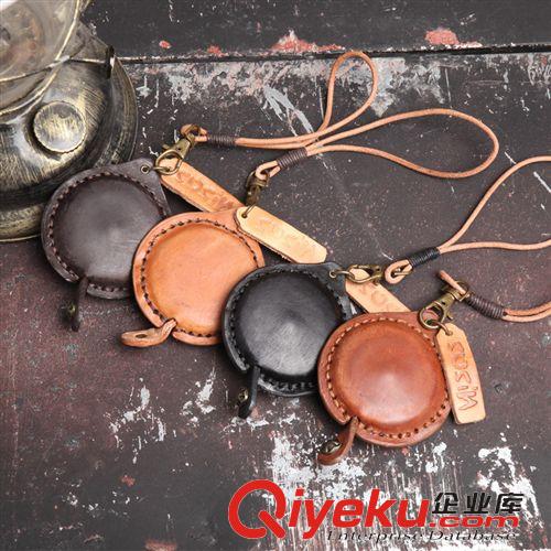 尺子 韓版超Q頭層手工縫制牛皮卷尺 伸縮型 量衣服測(cè)腰圍皮尺 裝飾