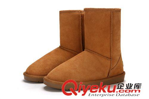 ivg IVG 新品 中筒雪地靴 5825zp牛皮保暖女靴子 女棉鞋子防滑鞋底