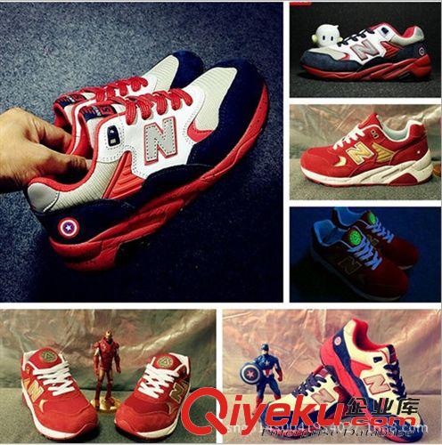 NB紐巴倫/新百倫 韓版NB580美國(guó)隊(duì)長(zhǎng)鋼鐵俠運(yùn)動(dòng)鞋增高情侶氣墊跑步鞋批發(fā)