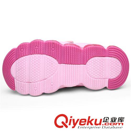 童鞋 網(wǎng)布舒適透氣兒童運動鞋 時尚鞋底亮燈男女童鞋 魔術(shù)貼一腳蹬童鞋原始圖片3