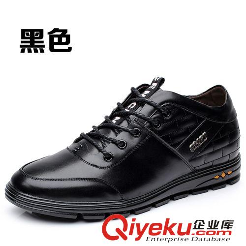 zp皮鞋 承發外貿品牌秋冬新款男士增高zp皮鞋 圓頭橡膠底頭層牛皮鞋