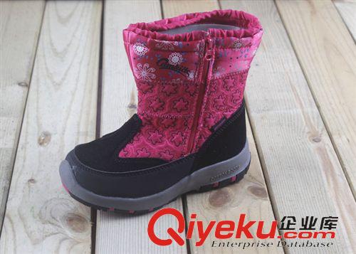 國內(nèi)童品牌鞋區(qū) 童棉靴批發(fā) 冬款正品女童棉靴加棉女童棉鞋雪地靴25-30碼原始圖片3