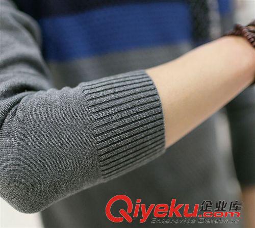毛衣、針織衫、毛線背心 2014新款秋裝男裝男士針織衫加厚V領毛衣打底衫 男潮流批發代理