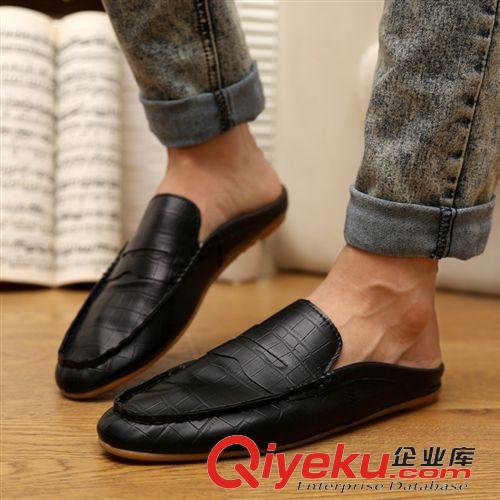 涼鞋，拖鞋 春夏季男士涼拖鞋包頭豆豆半拖鞋男拖鞋潮拖韓版托鞋透氣涼鞋原始圖片3