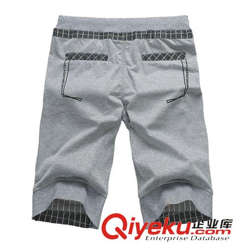 短褲 2015夏季新款男休閑褲修身格子五分褲時(shí)尚潮人創(chuàng)意款網(wǎng)店代理原始圖片2