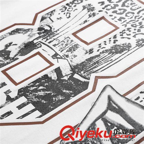 套裝 2015夏季新款男式運(yùn)動(dòng)套裝 印花薄款純棉圓領(lǐng)短袖T恤 網(wǎng)店代理原始圖片3