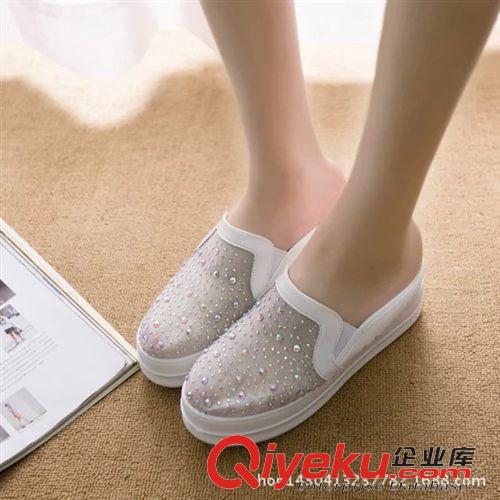 拖鞋 15新款夏歐洲站字母拖鞋女一字型平底涼拖軟面休閑平跟涼拖鞋