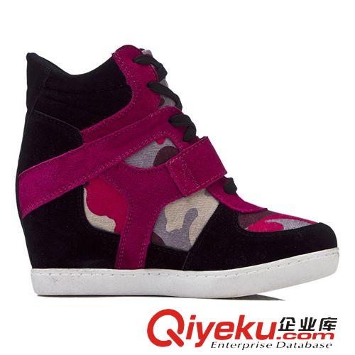 高幫鞋 迷彩時(shí)尚運(yùn)動風(fēng) 休閑運(yùn)動單鞋 內(nèi)增高幫鞋 新款女鞋 迷彩休閑鞋原始圖片2