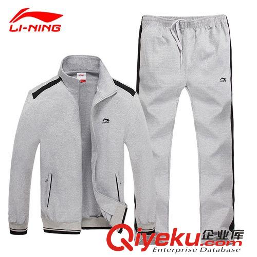 春秋運動套裝 工廠直供2015新款男士運動休閑套裝 時尚立領長袖長褲套裝男款998