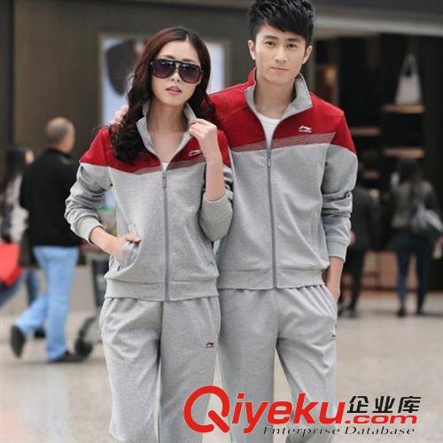 春秋運(yùn)動(dòng)套裝 2015春季新款男女運(yùn)動(dòng)套裝運(yùn)動(dòng)休閑情侶套裝男女套裝薄衛(wèi)衣8606