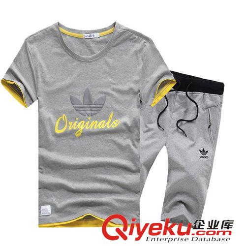 春秋運動套裝 現(xiàn)批發(fā)運動服套裝男 針織套裝男款 時尚開衫衛(wèi)衣套裝男春秋新7312